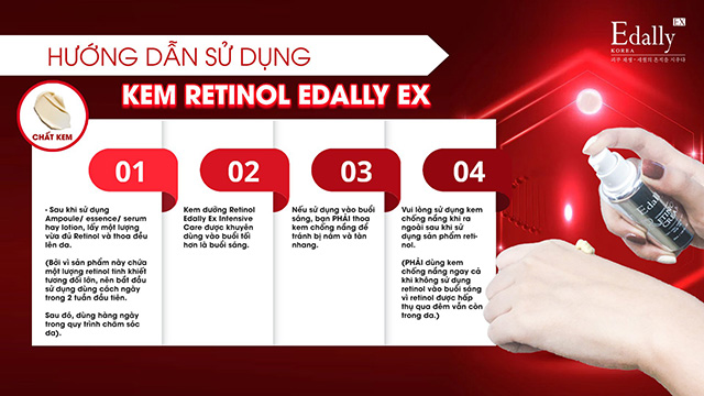 Cach Su Dung Kem Duong Retinol Edally Ex Han Quoc