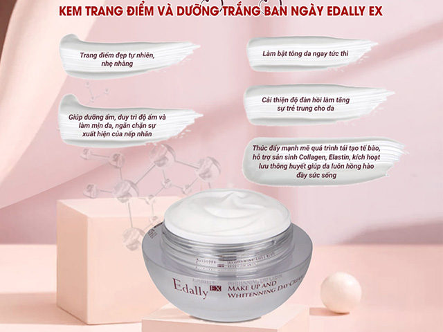 Kem Trang Điểm Và Dưỡng Trắng Ban Ngày Edally Ex