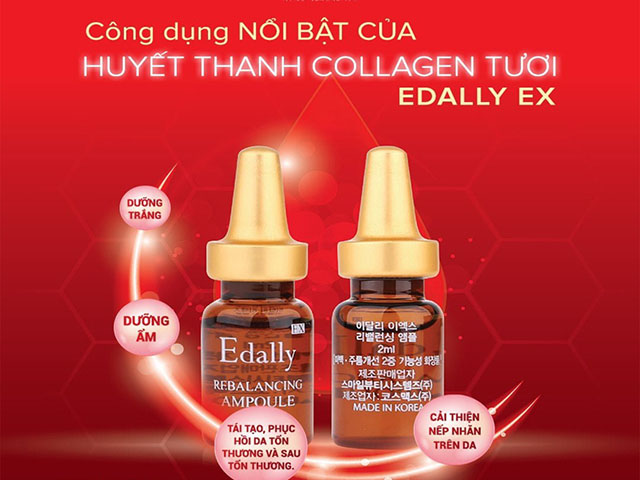 Set 2 Lọ Huyết Thanh Collagen Edally Ex Hàn Quốc