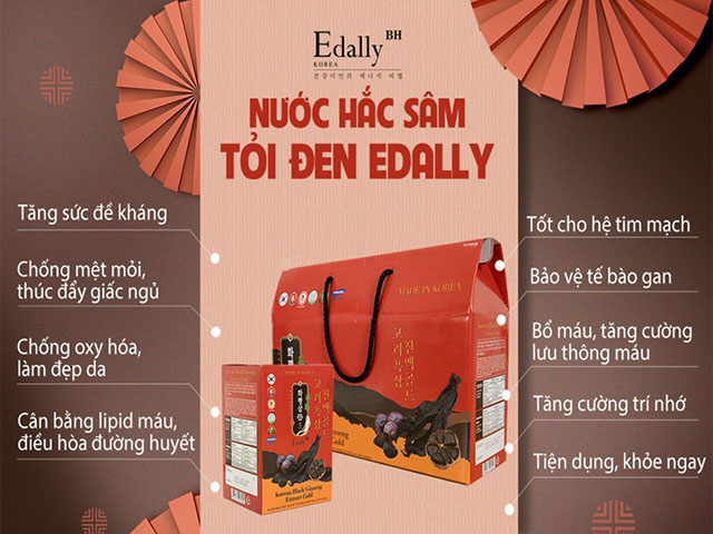 Nước Hắc Sâm Tỏi Đen Edally Bh Hàn Quốc