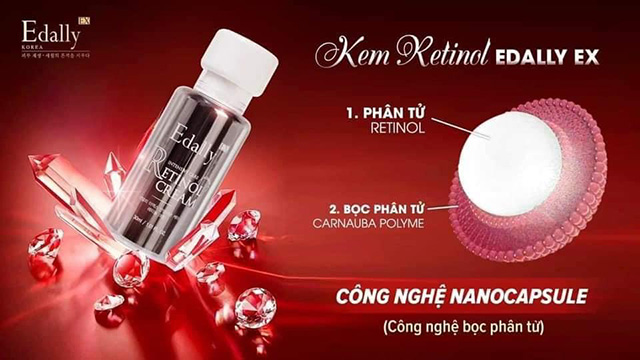 Kem Retinol Edally Exx Su Dung Cong Nghe Boc Phan Tu Nanocapsule