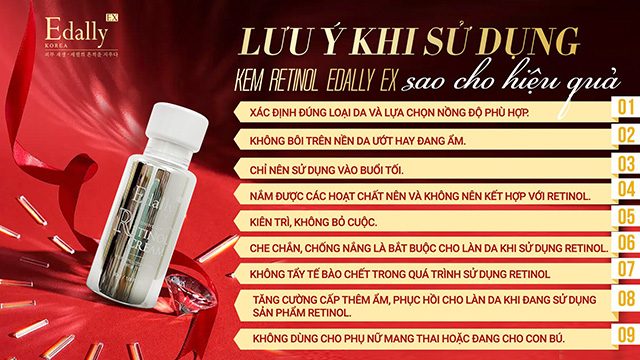 Luu Y Khi Su Dung Kem Duong Retinol Edally Ex Han Quoc