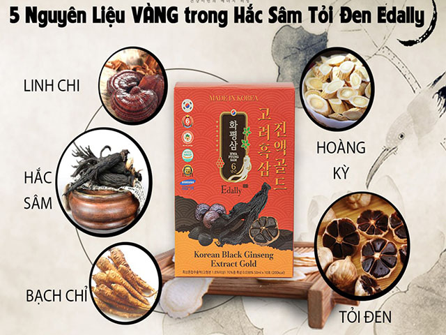 Nước Hắc Sâm Tỏi Đen Edally Bh Hàn Quốc