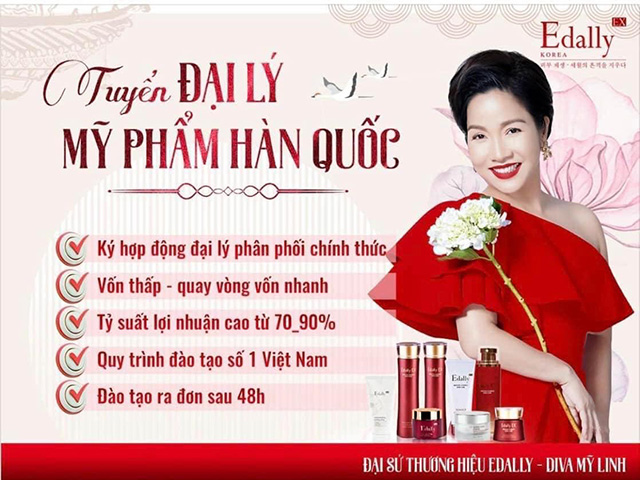 Tuyen Dai Ly Kinh Doanh My Pham Han Quoc Edally Ex Nhap Khau Chinh Hang