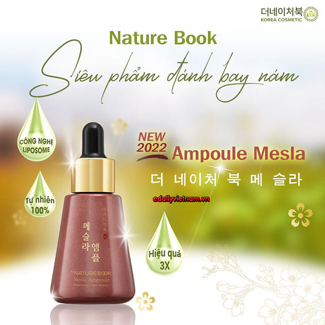 Dac Diem Ampoule Tri Nam Da The Nature Book