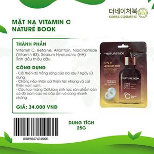 Mat Na Duong Trang Chuyen Sau Vitamin C The Nature Boook Avata 2