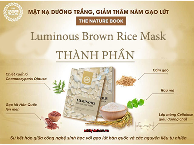 Thanh Phan Mat Na Duong Trang Giam Tham Nam Tu Gao Lut The Nature Book