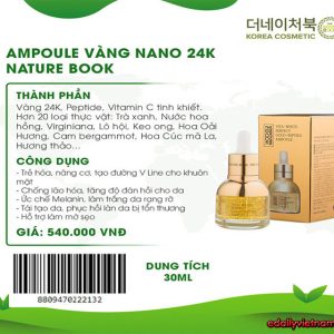 Thanh Phan Tinh Chat Vang Hoan Hao 24k The Nature Book